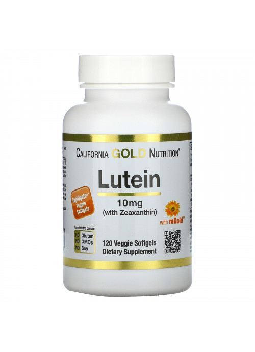 California Gold Nutrition, Lutein with Zeaxanthin, 10 mg, 120 Veggie Softgels