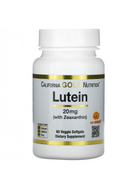 California Gold Nutrition, Lutein with Zeaxanthin, 20 mg, 60 Veggie Softgels