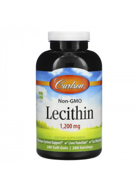 Carlson Labs, Lecithin, 1,200 mg, 280 Soft Gels