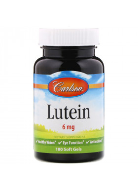 Carlson Labs, Lutein, 6 mg, 180 Soft Gels