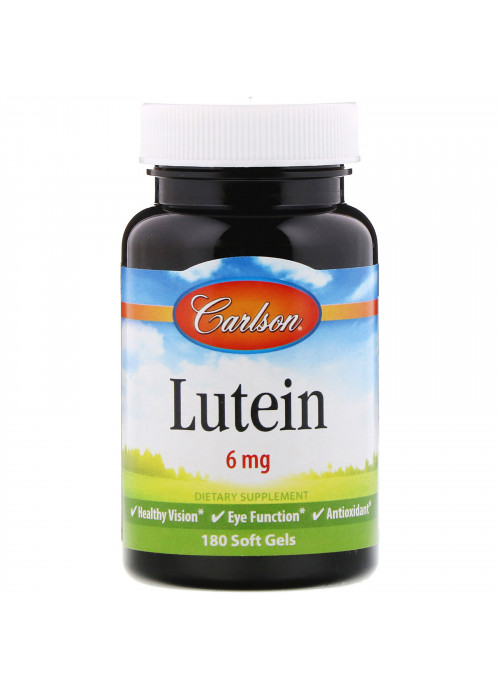 Carlson Labs, Lutein, 6 mg, 180 Soft Gels