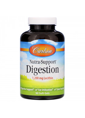 Carlson Labs, Nutra-Support Digestion, 1,200 mg, 90 Soft Gels