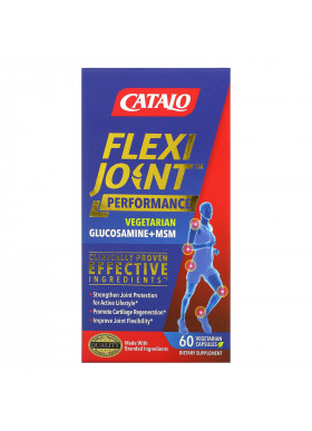 Catalo Naturals, FlexiJoint Performance, Glucosamine & MSM, 60 Vegetarian Capsules