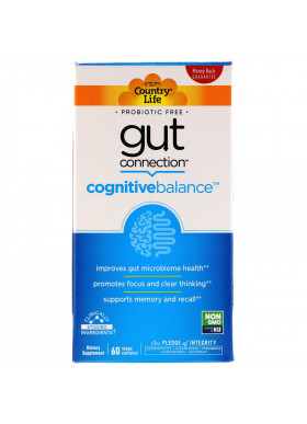 Country Life, Gut Connection, Cognitive Balance, 60 Vegan Capsules