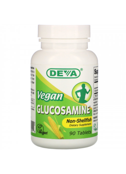 Deva, Vegan Glucosamine, 90 Tablets