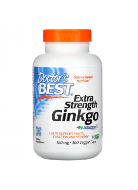 Doctor's Best, Extra Strength Ginkgo, 120 mg, 360 Veggie Caps