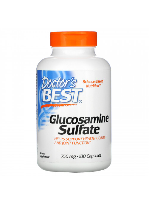 Doctor's Best, Glucosamine Sulfate, 750 mg, 180 Capsules