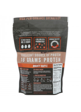 Earnest Eats, Protein Probiotic Oatmeal, Mighty Maple, 8 oz (227 g)