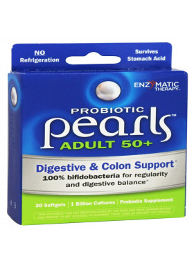Enzymatic Therapy, Probiotic Pearls Adult 50+, 30 Softgels