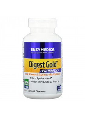 Enzymedica, Digest Gold + Probiotics, 180 Capsules