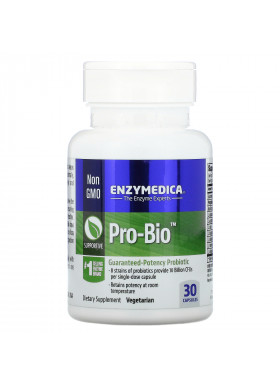 Enzymedica, Pro Bio, Guaranteed Potency Probiotic, 30 Capsules