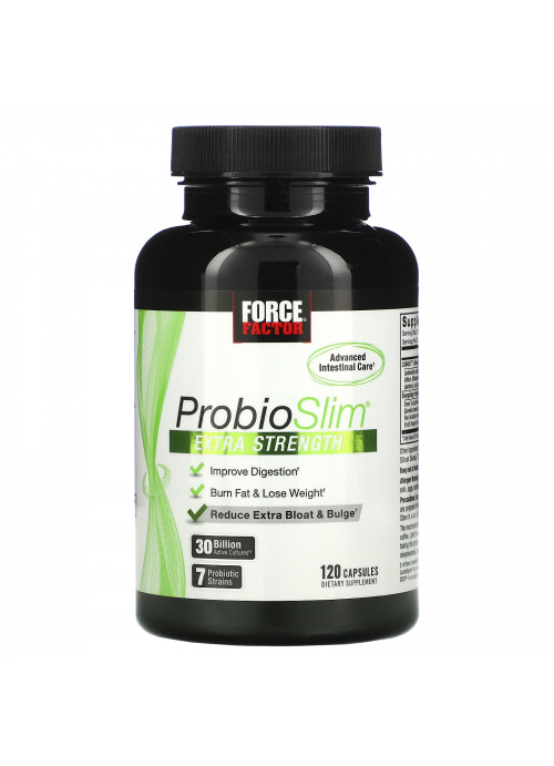 Force Factor, ProbioSlim, Extra Strength, 30 Billion CFU, 120 Capsules