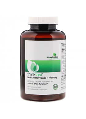 FutureBiotics, Thinkfast, Brain Performance + Memory, 120 Vegetarian Capsules