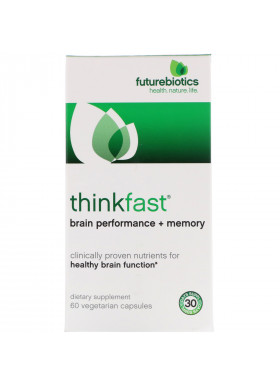 FutureBiotics, ThinkFast, Brain Performance + Memory, 60 Vegetarian Capsules