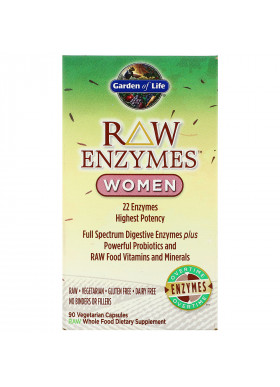 Garden of Life, RAW Enzymes, Women, 90 Vegetarian Capsules