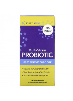 InnovixLabs, Multi-Strain Probiotic, 50 Billion, 60 Delayed-Release Capsules