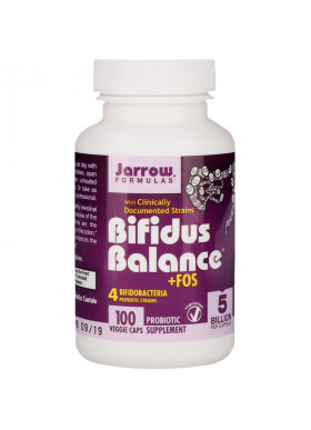 Jarrow Formulas, Bifidus Balance +FOS, 100 Veggie Caps (Ice)