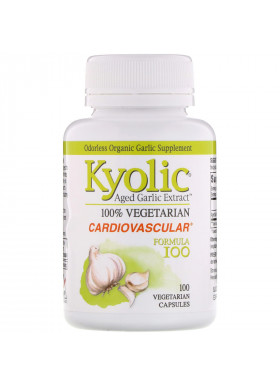 Kyolic, Aged Garlic Extract, Cardiovascular Formula 100, 100 Vegetarian Capsules