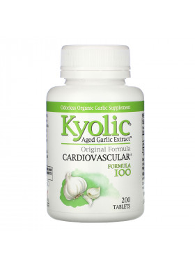 Kyolic, Aged Garlic Extract, Cardiovascular, Formula 100, 200 Tablets