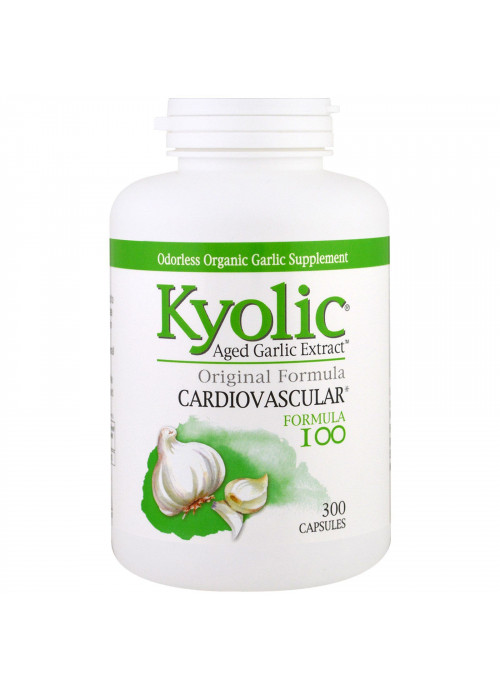 Kyolic, Aged Garlic Extract, Cardiovascular, Formula 100, 300 Capsules