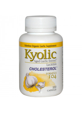 Kyolic, Aged Garlic Extract with Lecithin, Cholesterol Formula 104, 100 Capsules