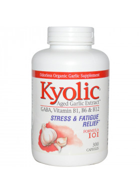 Kyolic, Aged Garlic Extract, Stress & Fatigue Relief Formula 101, 300 Capsules