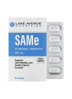 Lake Avenue Nutrition, SAMe (S-Adenosyl L-Methionine), 400 mg, 60 Tablets