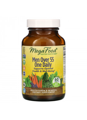 MegaFood, Men Over 55 One Daily, 60 Tablets