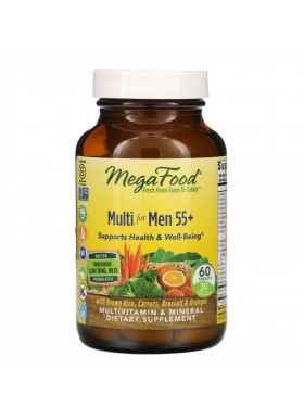 MegaFood, Multi for Men 55+, 60 Tablets