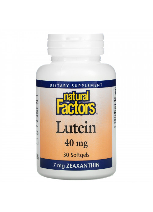 Natural Factors, Lutein, 40 mg, 30 Softgels