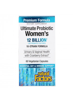 Natural Factors, Ultima Probiotic Women's, 12 Billion CFU, 60 Vegetarian Capsules