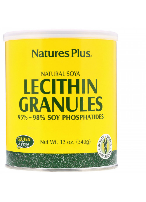 Nature's Plus, Lecithin Granules, Natural Soya, 12 oz (340 g)