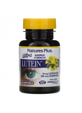 Nature's Plus, Ultra Lutein, Maximum Strength, 20 mg, 60 Softgels