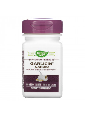 Nature's Way, Garlicin Cardio, 350 mg, 60 Vegan Tablets