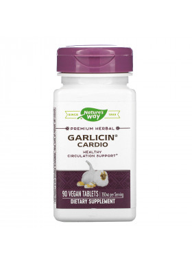 Nature's Way, Garlicin Cardio, 350 mg, 90 Vegan Tablets