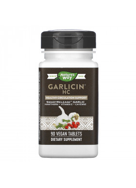 Nature's Way, Garlicin HC, 90 Vegan Tablets