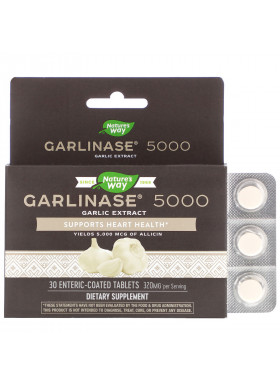 Nature's Way, Garlinase 5000, 320 mg, 30 Enteric-Coated Tablets