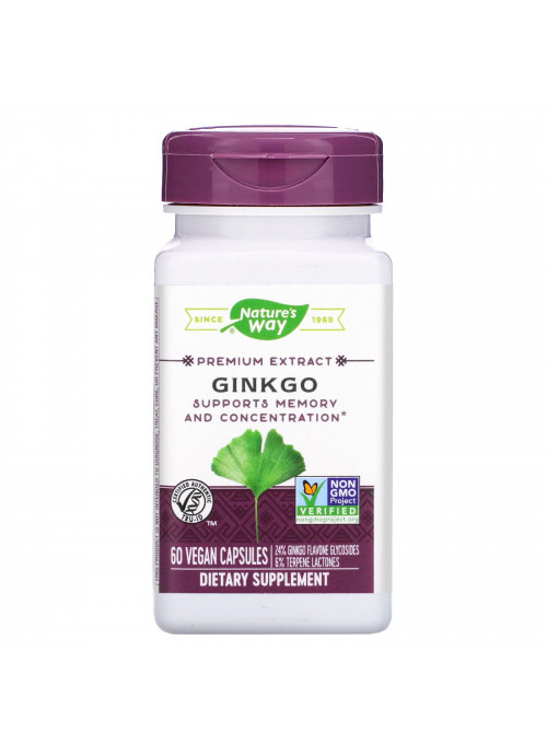 Nature's Way, Ginkgo, 60 Vegan Capsules