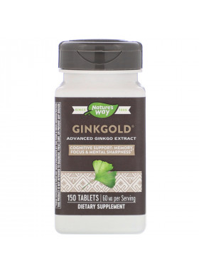 Nature's Way, Ginkgold, 60 mg, 150 Tablets