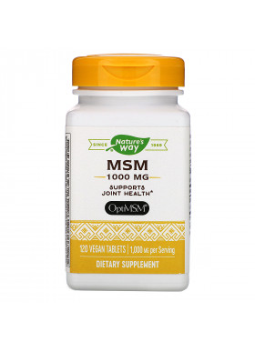 Nature's Way, MSM, 1,000 mg, 120 Vegan Tablets