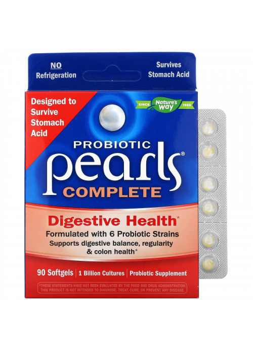 Nature's Way, Probiotic Pearls Complete, 90 Softgels