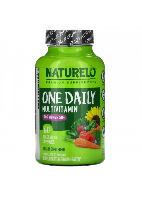 NATURELO, One Daily Multivitamin for Women 50+, 60 Vegetarian Capsules