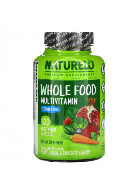 NATURELO, Whole Food Multivitamin for Men 50+,  120 Vegetarian Capsules