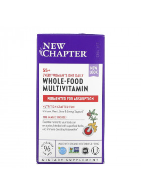 New Chapter, 55+ Every Woman's One Daily, Whole-Food Multivitamin, 96 Vegetarian Tablets