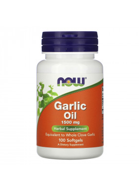 Now Foods, Garlic Oil, 1,500 mg, 100 Softgels