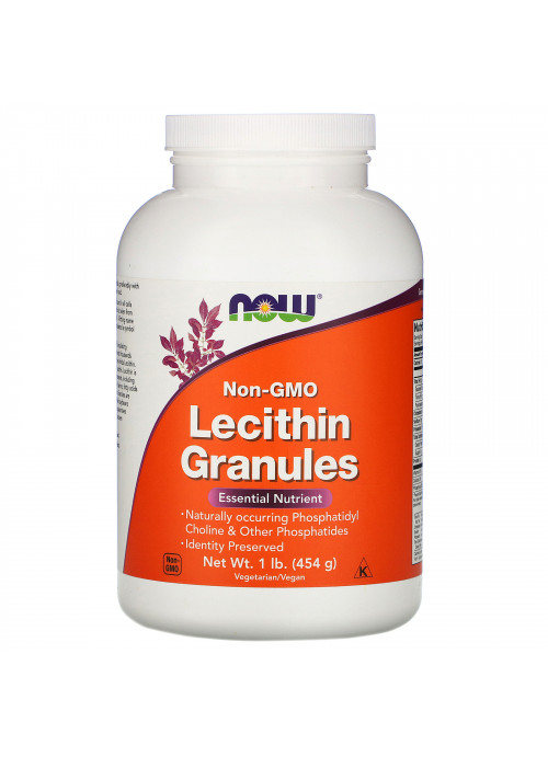 Now Foods, Lecithin Granules, Non-GMO, 1 lb (454 g)