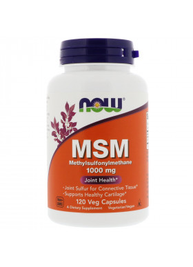 Now Foods, MSM, Methylsulfonylmethane, 1,000 mg, 120 Veg Capsules