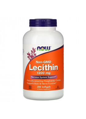 Now Foods, Non-GMO Lecithin, 1,200 mg, 200 Softgels