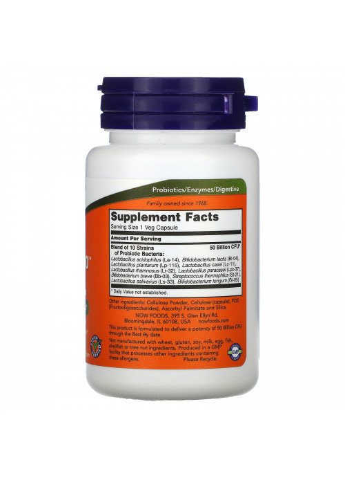Now Foods, Probiotic-10, 50 Billion, 50 Veg Capsules