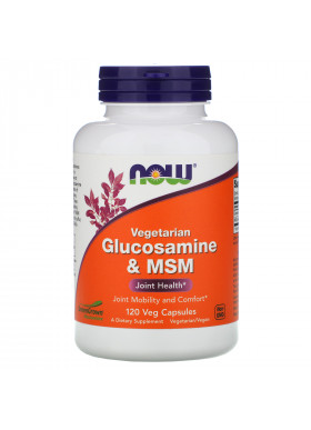 Now Foods, Vegetarian Glucosamine & MSM, 120 Veg Capsules